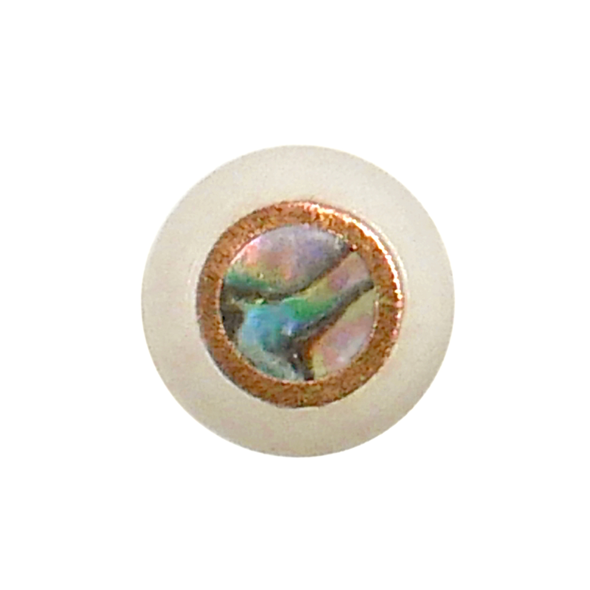 Bridge Pins Nature Bone/Abalone Dot w/Ring [BP-NA BN/ARD]の写真