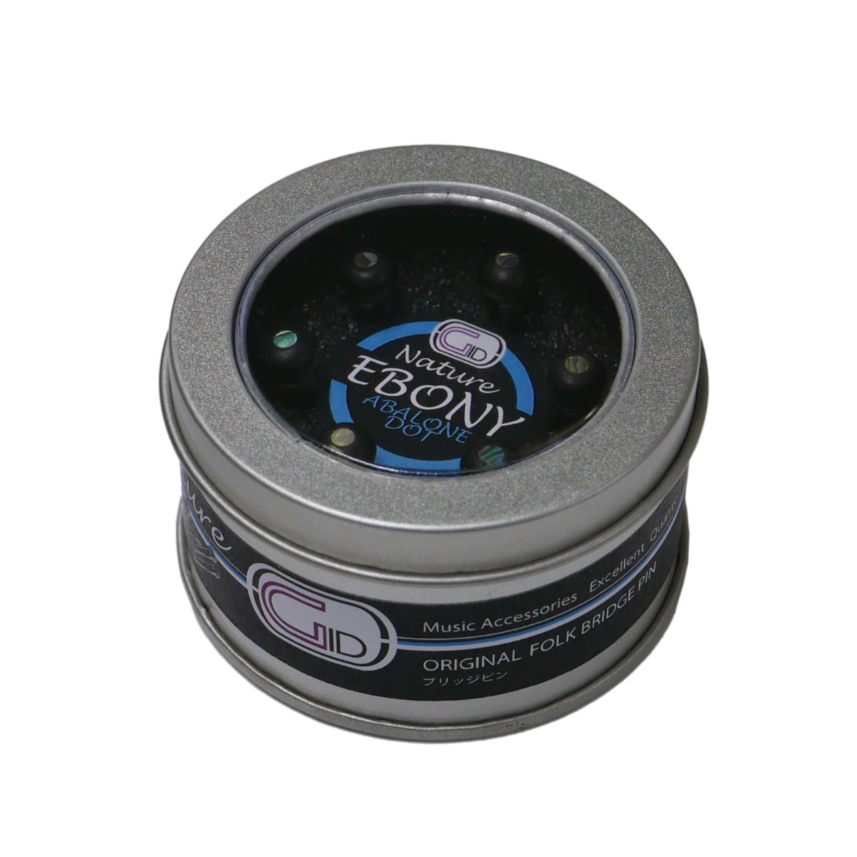 Bridge Pins Nature Ebony/Abalone Dot	[BP-NA EB/AD]の写真