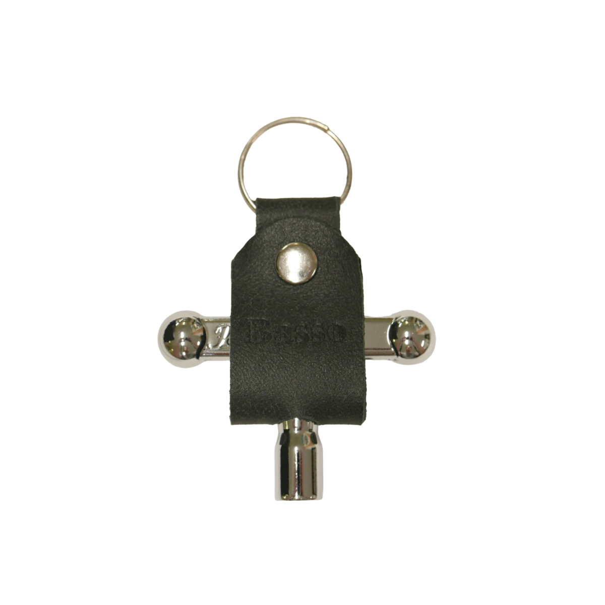 Leather Drum Key Holder Pouch Black [PP01]の写真
