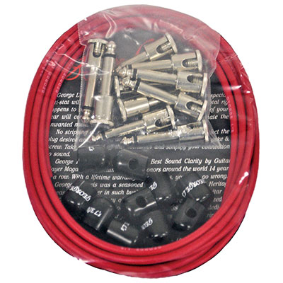 George L's155 ケーブルキット ヴィンテージレッド