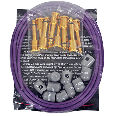 George L's155 ケーブルキット パープル ゴールド