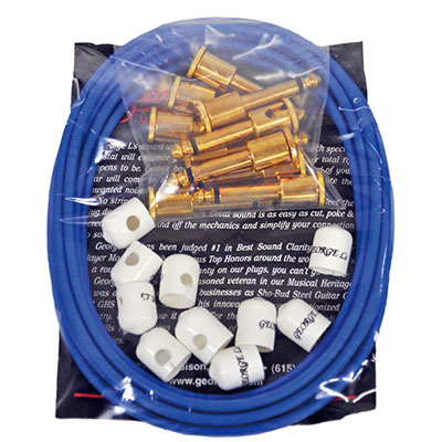 George L's155 ケーブルキット ブルー ゴールド