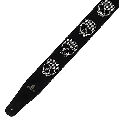 MAGMA Black Suede Pindesign Skull