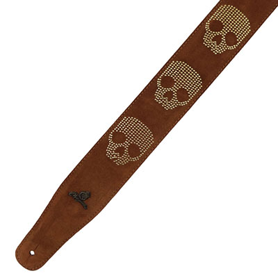 MAGMA Brown Suede Pindesign Skull