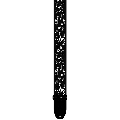 2" POLYESTER B&W MUSIC NOTES