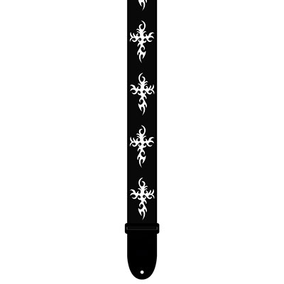 2" POLYESTER B&W CROSS