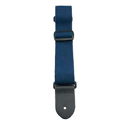 2" NAVY COTTON W/LEATHER ENDS