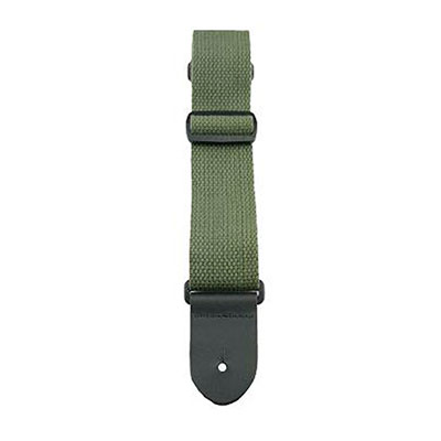2" OLIVE COTTON W/LEATHER ENDS