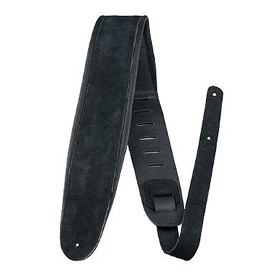 2.5" BLACK SUEDE W/LEATHER PADDING