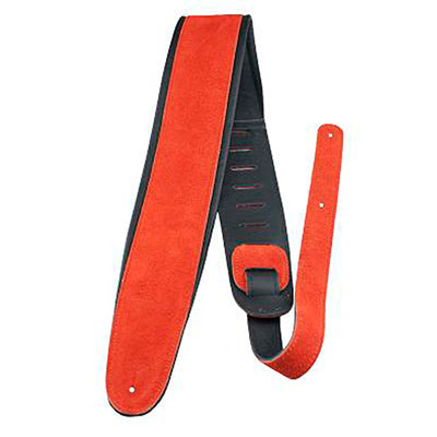 2.5" RED SUEDE W/LEATHER PADDING