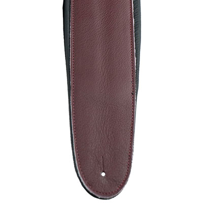 2.5" LEATHER PADDED BURGUNDY
