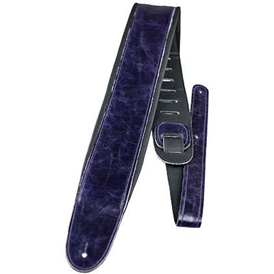 2.5" LEATHER PADDED WRINKLE PURPLE