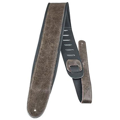 2.5" LEATHER PADDED WRINKLE BROWN