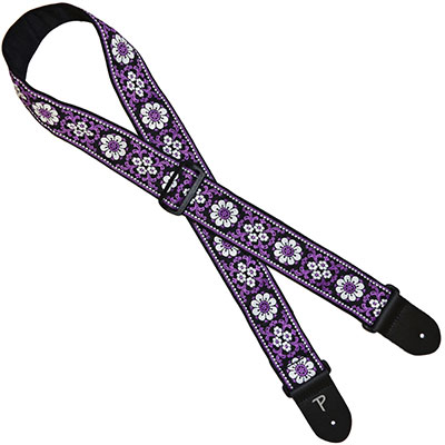 Perri's 2" HOPE JACQUARD PURPLE FLOWERS