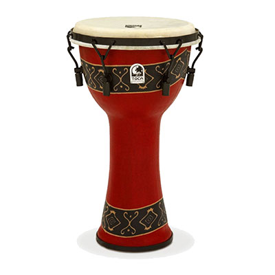 Freestyle Mechanically Tuned Djembe 10",Bali Red