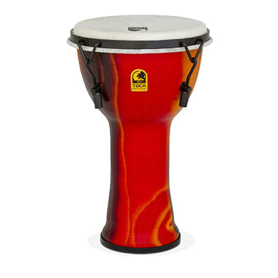 Freestyle Mechanically Tuned Djembe 9",Fiesta Red