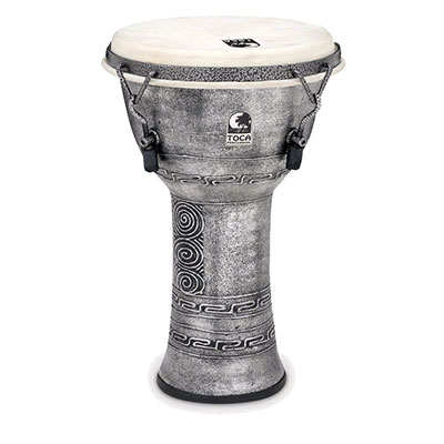 Freestyle Mechanically Tuned Djembe 9" Antique Silver