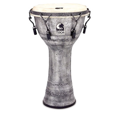 Freestyle Mechanically Tuned Djembe 10" Antique Silver