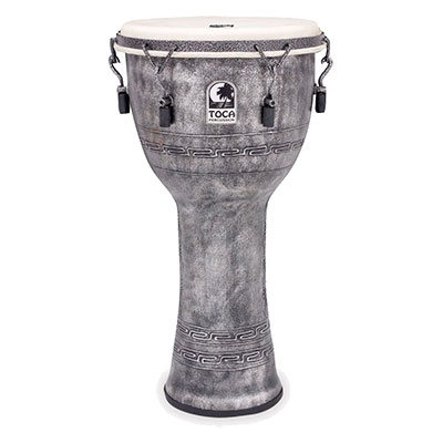 Freestyle Mechanically Tuned Djembe 12" Antique Silver