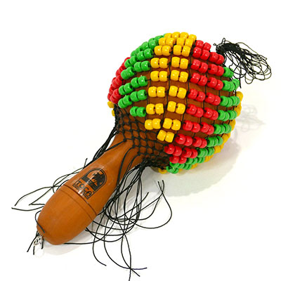 Coconut Shekere with Plastic Beads