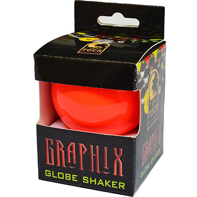 "Graphix" Globe Shaker, Neon Red