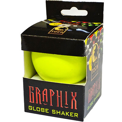 "Graphix" Globe Shaker, Neon Yellow
