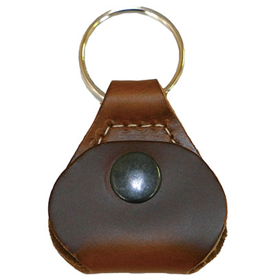 BASEBALL LEATHER PICK KEYCHAINS - TAN