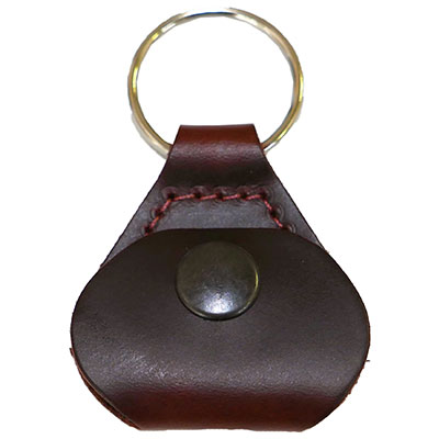 BASEBALL LEATHER PICK KEYCHAINS - WINE