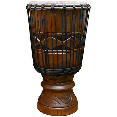 Bougarabou Drum 12" - African Mask