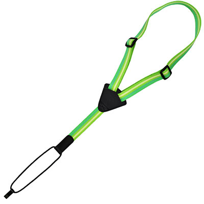 THE HOPE COLLECTION CRADLE UKULELE STRAP -GREEN STRIPED