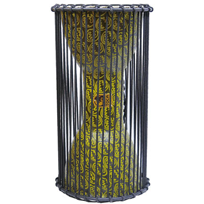 Freestyle Talking Drum w/Beater, African Mask