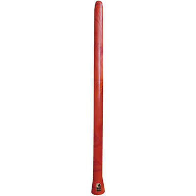 PVC Didgeridoo, Large, Orange Swirl