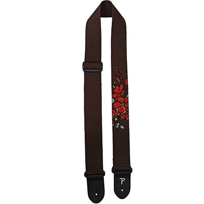 BRWN COTTON GTR STP W/SCREEN PRINTED FLOWERS ITEM#K3662500303