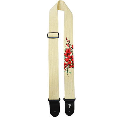 CRM COT GTR STP W/SCREEN PRINTED CHERRY FLWS ITEM#K3662500503