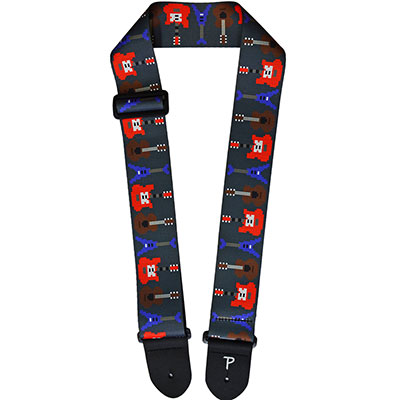 2.5" POLYESTER GUITAR STRAP - PIXEL GUITARS