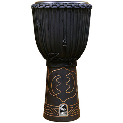 "Black Mamba" Djembe, 12" w/Bag and Djembe Hat
