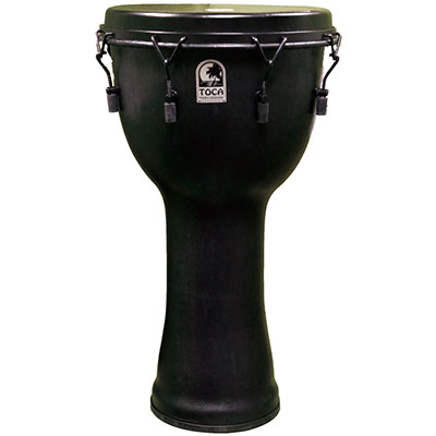Freestyle Mechanically Tuned Djembe 14", w/Bag, Black Mamba