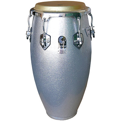 Custom Deluxe Conga - 11 3/4" Fiber Silver Sparkle