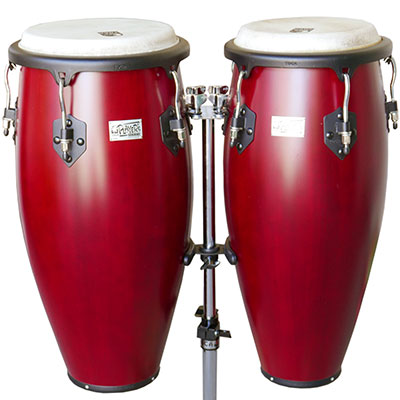 10" & 11" Player's Wood Set Dbl Stand-Cherry