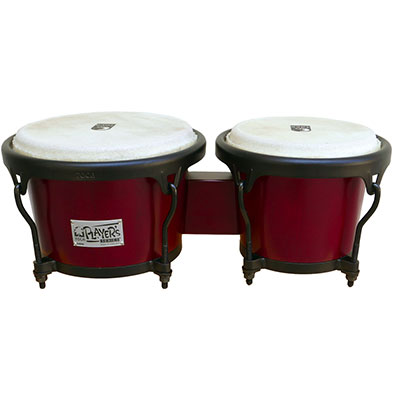 7" ＆ 8-1/2" Players Wood Bongos-Cherry