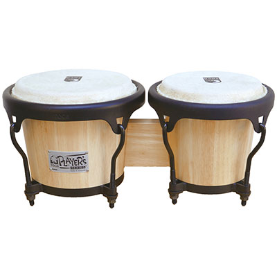 6" ＆ 7" Players Wood Bongos-Natural