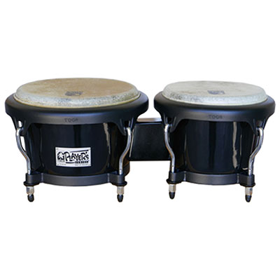7" ＆ 8-1/2" Players Fibergladd Bongos-Black
