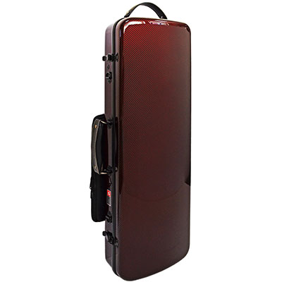 Oblong 4/4 Size Violin High Purity Composite Carbon FiberRed Wave