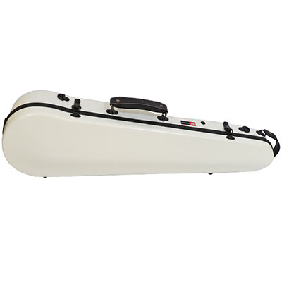Shaped 4/4 Size Violin High Purity Composite Carbon FiberWhite Wave