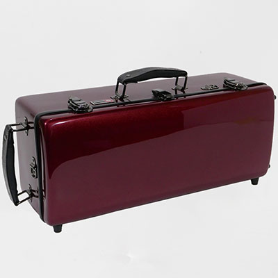 Fiberglass double trumpet case