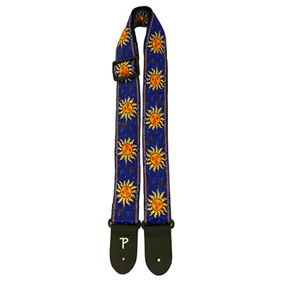 2" SUNS-BLU JACQUARD GUITAR STRAP