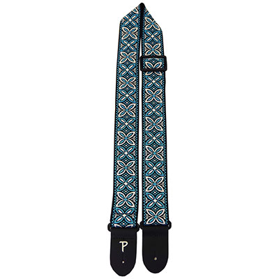 2" FROZEN BLUE JACQUARD GUITAR STRAP