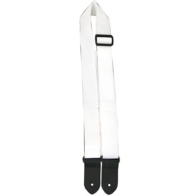 1.5" POLY UKE STRAP WHITE
