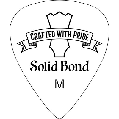 Teardrop Pick 2 White Medium