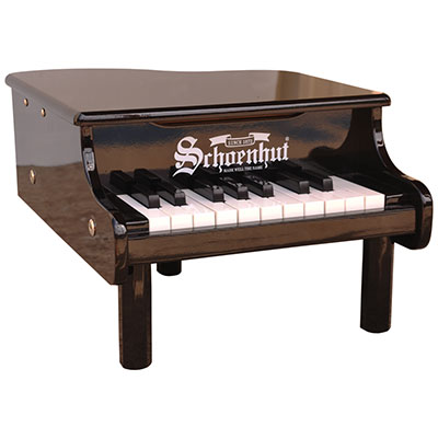 18-Key Black "Mini Grand" Piano